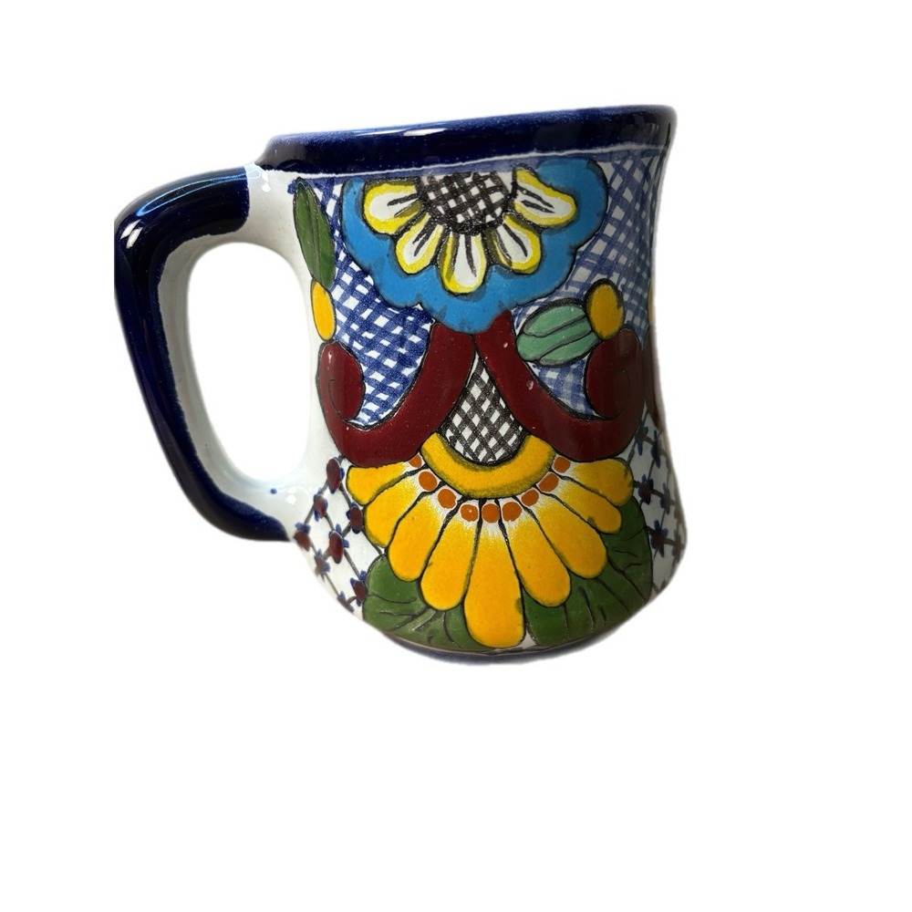Handcrafted Artisian Talavera Mexican Pottery Signed Vibrant Colors Festival - Picture 10 of 12